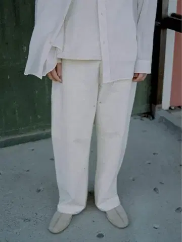 LIDNM 더블 무릎 네프 트라우저 L