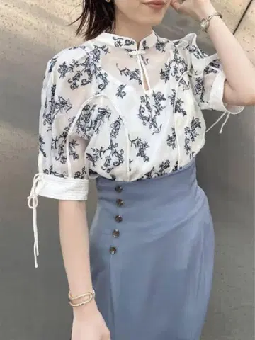 자수 차이나 상의 LILY BROWN