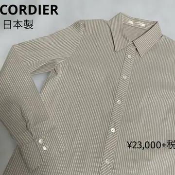 새상품 CORDIER 스트라이프 긴팔 셔츠 일본제 사이즈 40