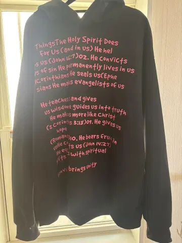 레터링 후드티