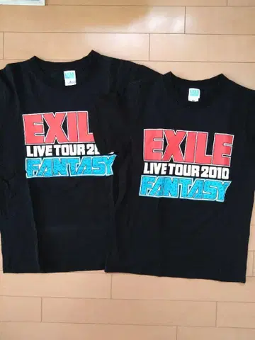 EXILE LIVE TOUR 2010 FANTASY 티셔츠 2장 세트