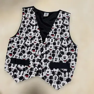 90s Mickey&co 빈티지 베스트 미키 올 패턴 미키 키 미국제