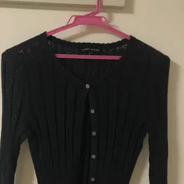 LAURA ASHLEY 가디건 블랙 7부 소매 M