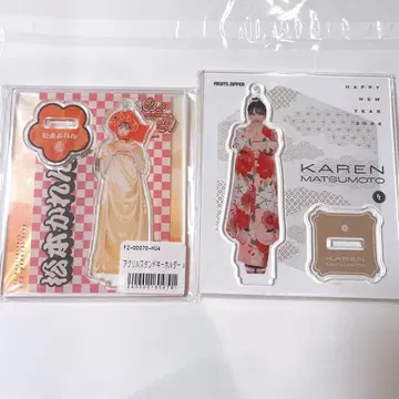 마츠모토 카렌 아크릴 스탠드 메데타이 후리소데 2종 세트