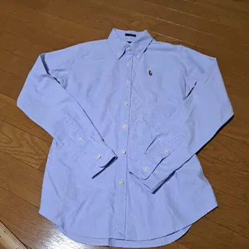 Ralph Lauren 슬림 핏 버튼 다운 셔츠 밝은 파랑