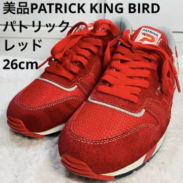 새상품급 PATRICK KING BIRD 패트릭 레드 스니커즈 26cm