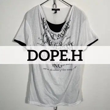 00s Archive DOPE.H 레이어드 컷 티셔츠 그랑지 Y2K