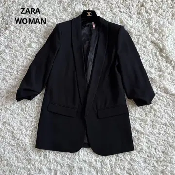 ZARA 자라 우먼 개더 슬리브 테일러드 자켓 S 사이즈