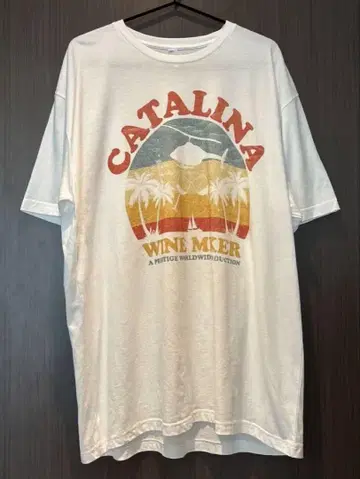 CATALINA WINE MIXE 빅 티셔츠 US 빈티지 2XL