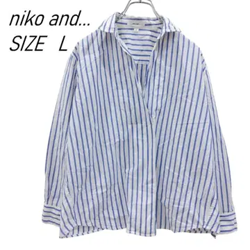 niko and... 니코 앤드 스트라이프 셔츠 사이즈 3 풀오버