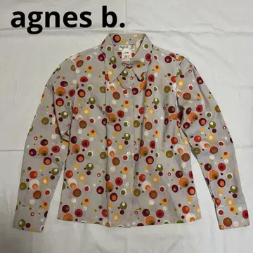agnes b. (애네스베) 컬러풀 도트 무늬 긴팔 셔츠