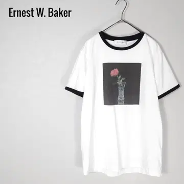 어니스트 W. 베이커 24SS 로즈 프린트 티셔츠