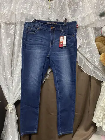 스킨 팬츠 88cm 데님