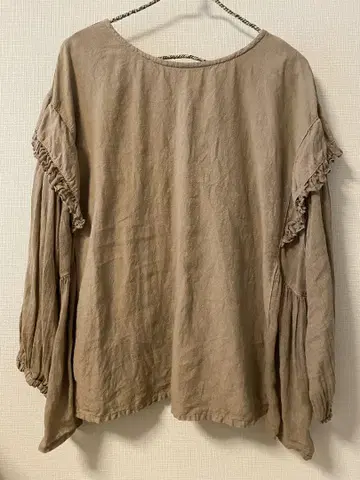 nest Robe 린넨 거즈 도킹 블라우스
