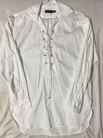 폴로 랄프 로렌 레이스업 셔츠 M 화이트