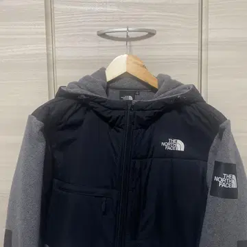 THE NORTH FACE 마운틴 후드티 블랙 그레이