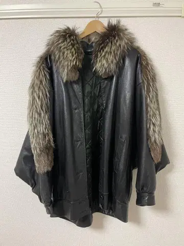 90년대 빈티지 가죽 코트