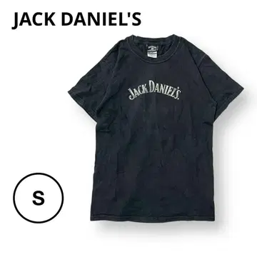 JACK DANIEL'S 기업 로고 양면 백 프린트 티셔츠 00s