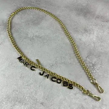 컨디션 최상 MARC JACOBS 더 체인 숄더 로고 골드 금장 장식