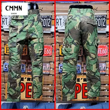 CMMN SWDN 카모플라주 멀티 포켓 카고 팬츠 46