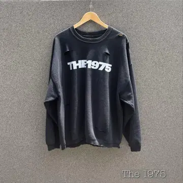 THE 1975 데미지 가공 맨투맨 XXL 사이즈 보로스 맨투맨