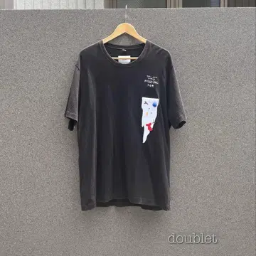 doublet 도버 스트리트 마켓 콜라보 티셔츠 블랙 레어