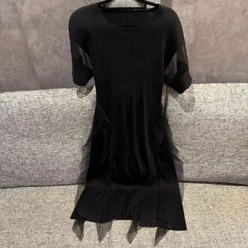 블랙 티셔츠 원피스 반팔 결혼식