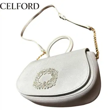 CELFORD 화이트 숄더백 셀포드 비쥬 반지 백