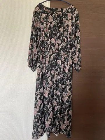 페이즐리 무늬 롱 원피스