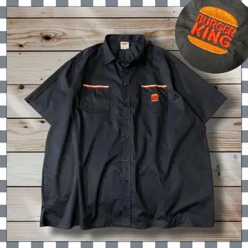 BURGER KING 버거킹 기업 자수 워크 셔츠 3XL