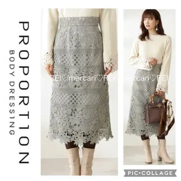 프로포션 바디 드레싱 레이스 타이트 스커트 M