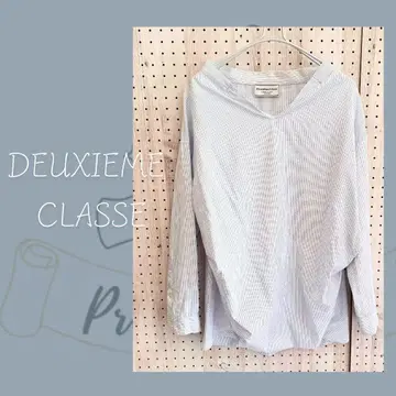 두즈엠 DEUXIEME CLASSE V넥 스트라이프 셔츠