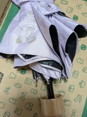 커비 카페 우천 겸용 접이식 우산