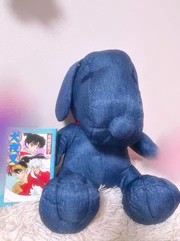 스누피 데님풍 봉제 인형 BIG