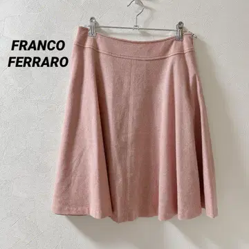 프랑코 페라로 핑크 플레어 스커트 깔끔한 사이즈 2