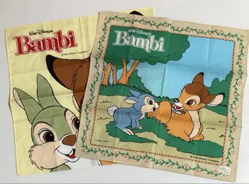 밤비 Bambi 손수건 디즈니 레트로 빈티지 2장