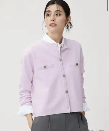 PLST 코튼 블렌드 가디건