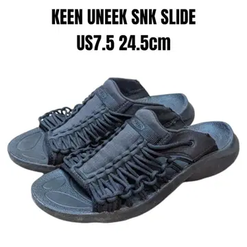 KEEN 킨 유니크 스니크 슬라이드 24.5cm 블랙