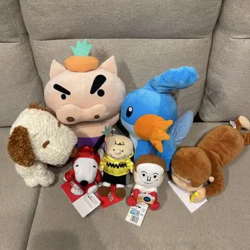포켓몬 스누피 기타 봉제 인형 7종 세트