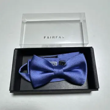FAIRFAX 파랑 새틴 나비 넥타이 결혼식 신랑