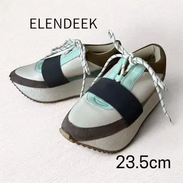 [새상품급] ELENDEEK 레이스업 플랫폼 밑창 스니커즈