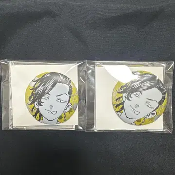 쿠이 이치 메탈릭 캔뱃지 2개 세트 도쿄 리벤저스 마이키 마트