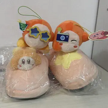 <> 별의 커비 부드럽고 폭신폭신 슬리퍼 와돌디 마스코트 포함