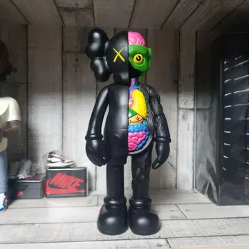 KAWS 컴패니언 플레이드 블랙