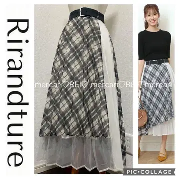 Rirandture 리랜드트루 시어 플리츠 롱 스커트