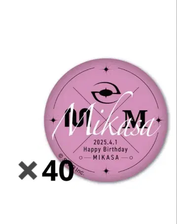 미카사 군 벌스데이 캔뱃지 2025