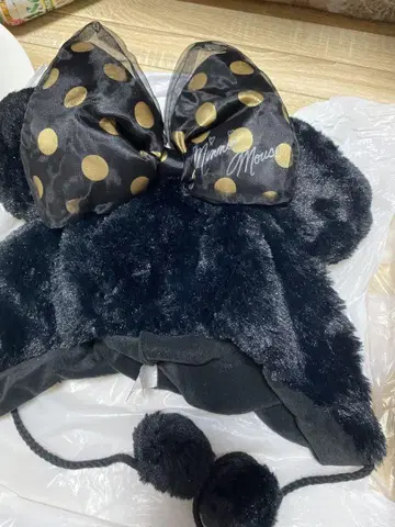 중고 미니 마우스 귀도리 모자 58cm