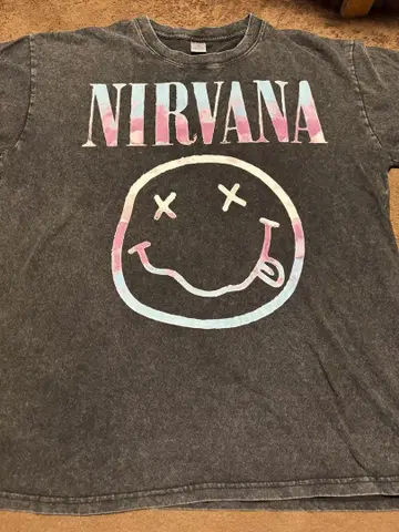 NIRVANA 그래픽 티셔츠