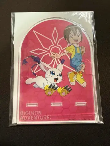 디지몬 어드벤처 아크릴 스마트폰 스탠드 야가미 이슬이(히카리) & 테일몬