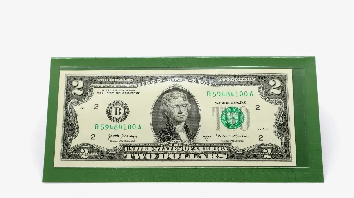 1963 United States $2 CGA AU58 Uncirculated Red Seal Coin #행운의지폐,#행운의화폐,#미국 2달러,#2달러지폐,#2달러화폐 on Bunjang Global Site.